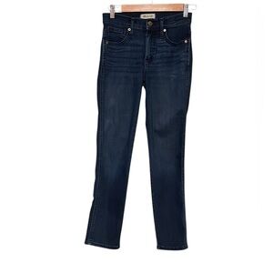 Madewell Mid-rise Stovepipe Jeans in Dark Wash Denim style NG620